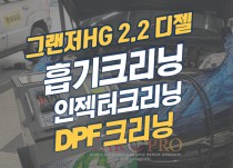 그랜저HG 2.2 디젤 흡기크리닝, 인젝터크리닝, DPF크리닝 정비