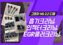 그랜저HG 2.2 디젤 흡기크리닝, 인젝터크리닝, EGR쿨러크리닝,CKP교환 정비