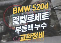 BMW 520d 냉각수(부동액) 누수, 겉벨트 세트 교환 정비