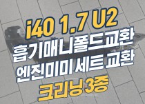 i40 1.7 U2 흡기매니폴드어셈블리교환, 브레이크액, 미션오일교환, 크리닝3종 정비