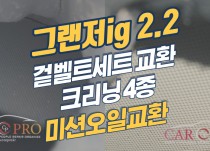 그랜저ig 2.2 출력부족, 연비저하로 이벤트 나 정비