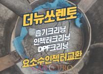 더뉴쏘렌토 엔진경고등 점등으로 흡기,인젝터,DPF,SCR크리닝 정비