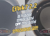 더뉴k7 출력부족으로 흡기크리닝,인젝터크리닝,DPF크리닝 정비