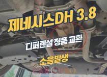 제네시스DH 3.8 주행 중 소음으로 디퍼렌셜 교환 정비