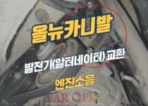 올뉴카니발 쇠갈리는 소음으로 발전기(알터네이터) 교환 정비