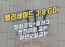 팰리세이드 3.8 GDI 점화코일+플러그, 엔진미미세트 정비