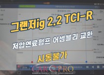 그랜저ig 2.2 TCI-R 시동불가 견인입고 정비